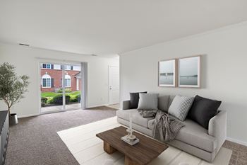 Living Area with Patio Walkout